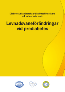 Levnadsvaneförändringar vid prediabetes