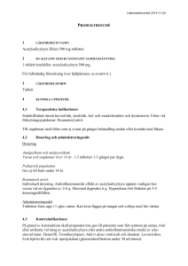 Acetylsalicylsyra Ellem tablet SmPC