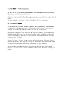 Varför PPD = Tuberkulintest BCG