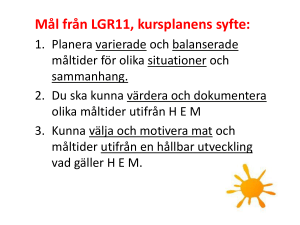 och balanserad = (tallriksmodellen)