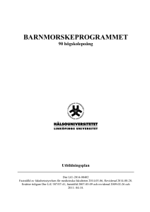 barnmorskeprogrammet - LiU
