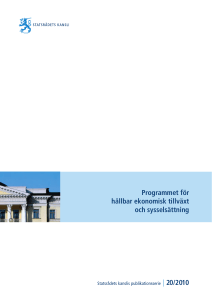 Programmet för hållbar ekonomisk tillväxt och sysselsättning