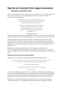 BiS manifest för det antirasistiska biblioteket