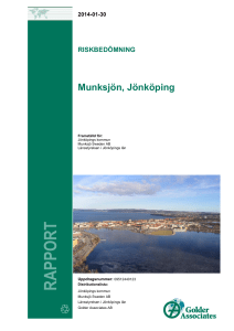 Riskbedömning Munksjön, rapport 20140130