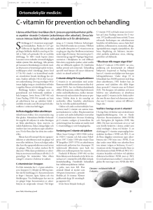 Jonsson BH. C-vitamin för prevention och behandling. 2000