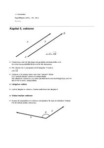 vektoralgebra - math.chalmers.se