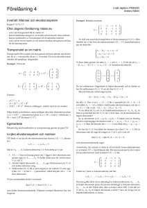 Föreläsning 4