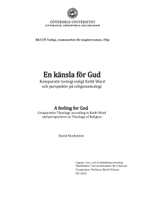 En känsla för Gud