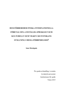 hur förbereder finska internationella företag sina anställda