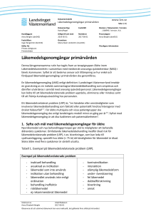 Läkemedelsgenomgångar primärvården
