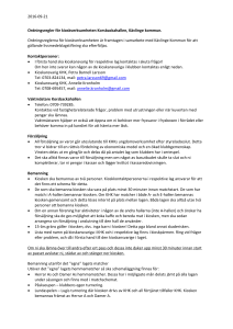 Ordningsregler för kiosk