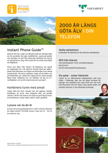 2000 ÅR LÄNGS GÖTA ÄLV I DIN TELEFON