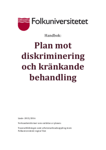 Plan mot diskriminering och kränkande behandling