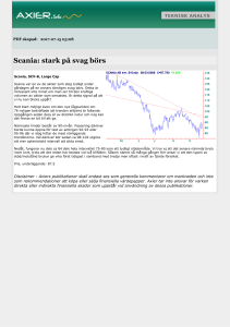 Scania: stark på svag börs