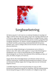 Sorgbearbetning
