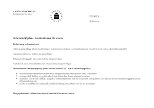 Psykosocial arbetsmiljö - Juridiska institutionen