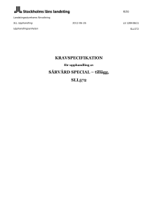 Kravspecifikation