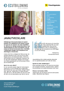 javautvecklare - EC Utbildning