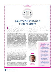 Läkemedelstillsynen i tidens ström