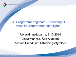 inledning till visuella programmeringsmiljöer