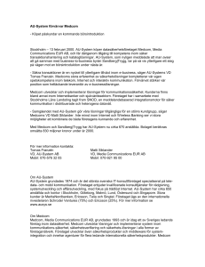AU-System förvärvar Medcom