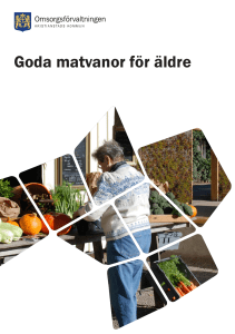 Goda matvanor för äldre