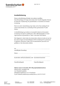 Adressfält - Svenska Kyrkan