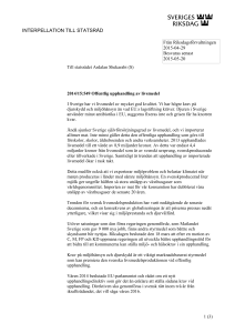 2014/15:549 Offentlig upphandling av livsmedel
