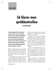 Så klarar man språkkontrollen - Institutet för språk och folkminnen