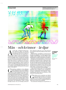 Män – och kvinnor – är djur