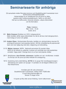 Seminarieserie för anhöriga