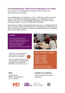 Grundutbildning: Diskrimineringslagen och nätet