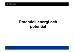 Potentiell energi och potential
