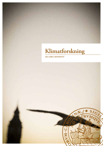 Klimatforskning - Hållbarhetsforum
