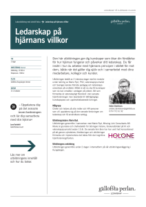 Ledarskap på hjärnans villkor