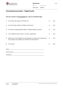 Pneumokockvaccination