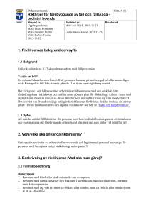 1. Riktlinjernas bakgrund och syfte