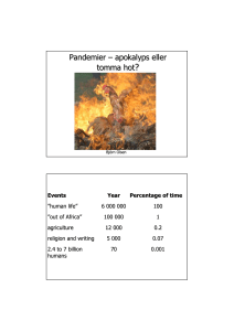 Pandemier – apokalyps eller tomma hot?