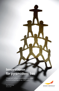 Innovationer för pyramidens bas