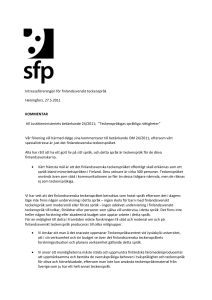 Intresseföreningen för finlandssvenskt teckenspråk Helsingfors, 27.5