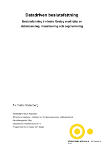 Datadriven beslutsfattning