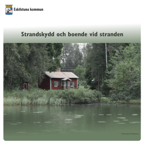 Strandskydd och boende vid stranden