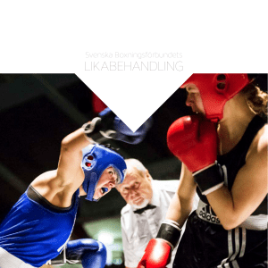 likabehandling - Svenska Boxningsförbundet