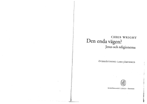Den enda vägen?