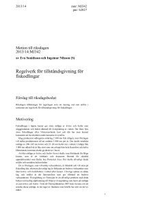 Motivering - Riksdagens öppna data