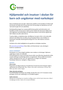 Hjälpmedel och insatser i skolan för barn och ungdomar med