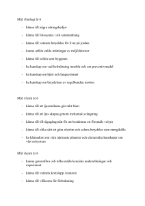 Mål i biologi år 6