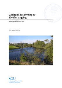 Geologisk beskrivning av Säveåns dalgång