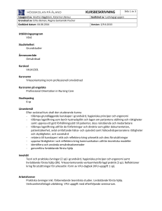 Högskolan på Åland - kursbeskrivningar