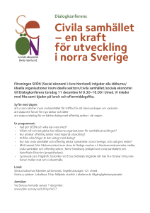 Civila samhället – en kraft för utveckling i norra Sverige